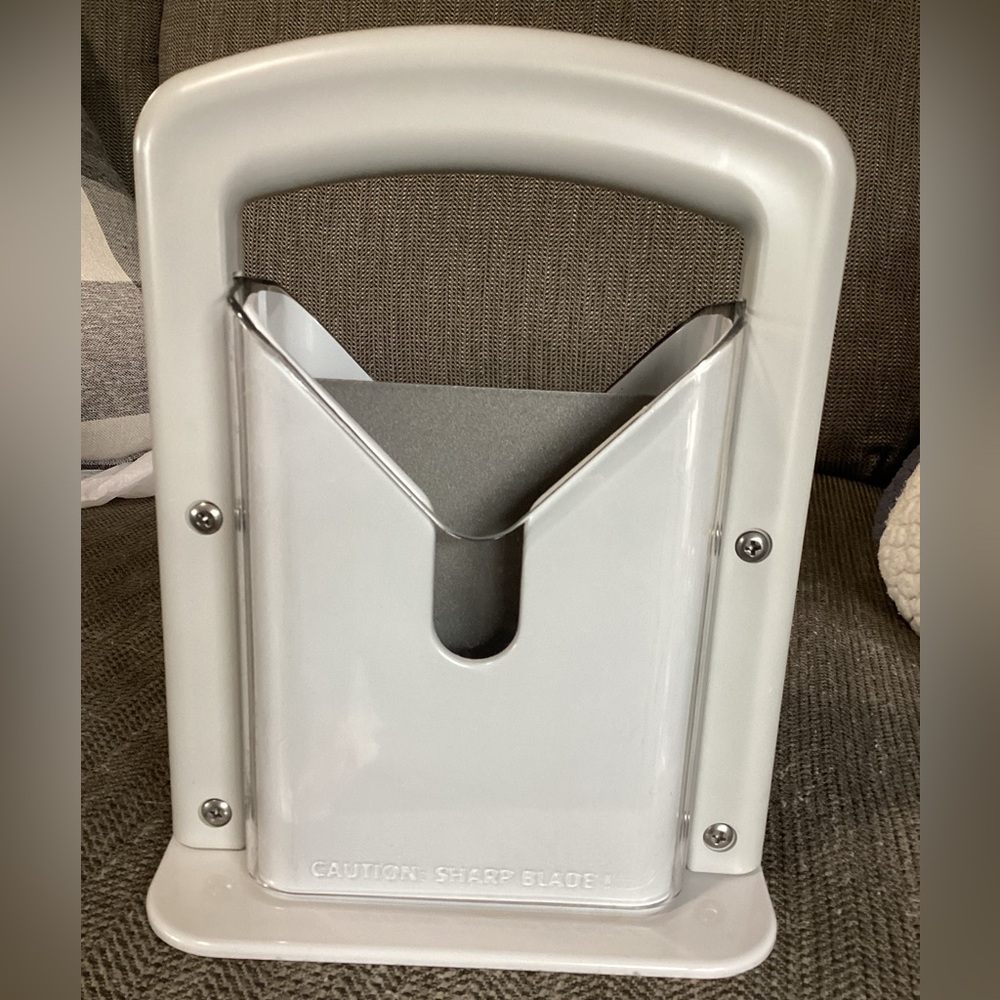 Bagel Biter Cutter Slicer Grey with Stainless Blade, Larien products EUC